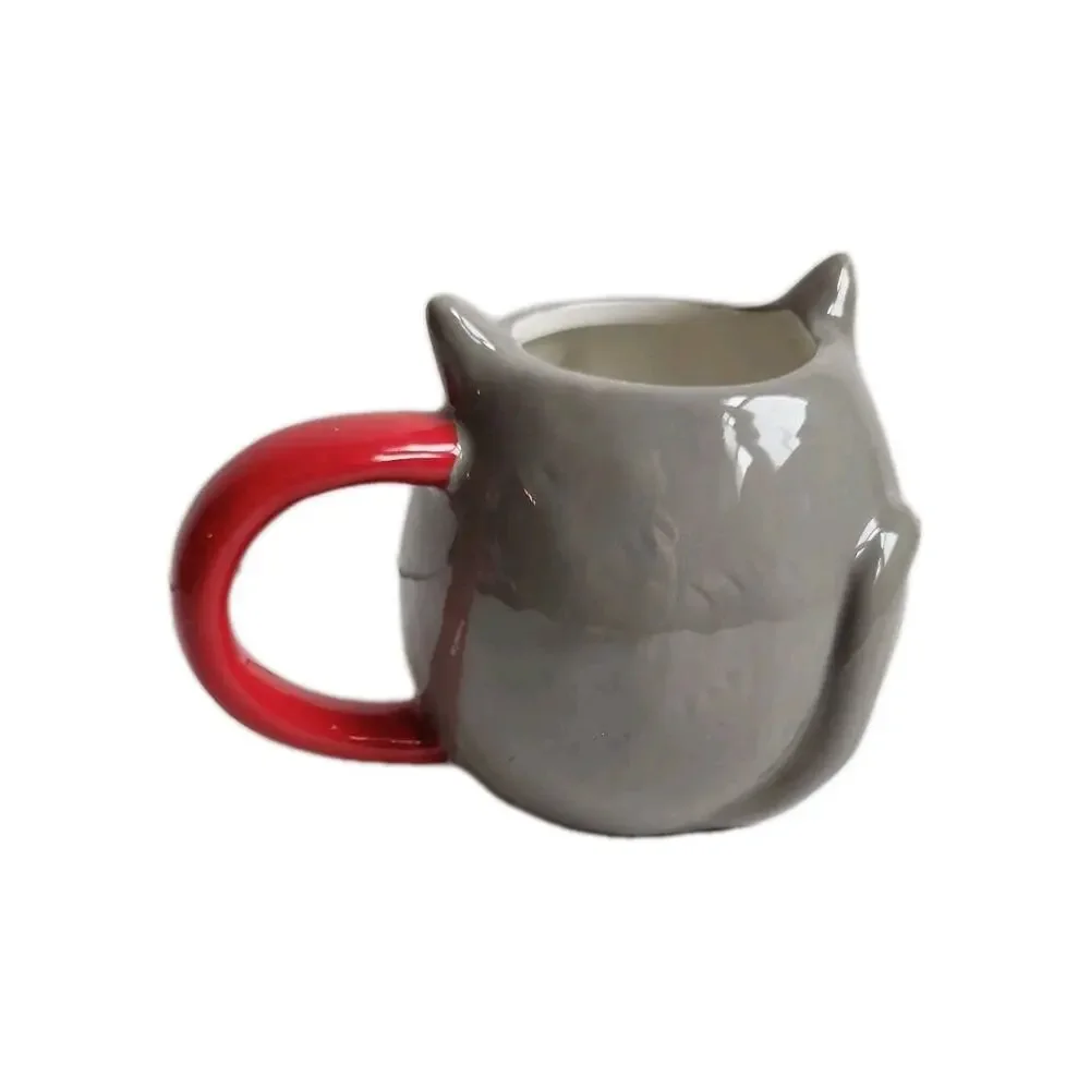 2023 Target Wondershop Cat with Polka Dot Bow Tie Coffee Tea Earthenware Mug